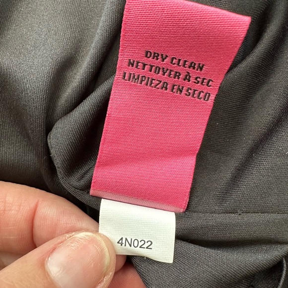 Betsey Johnson Black Dress Pearl Fringe Collar Black Cap Sleeve Ruffle Hem Sz 8 - Picture 13 of 16